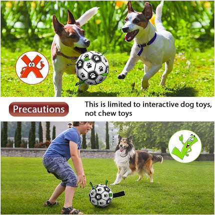 Pelota de fútbol interactiva para perros, juguete de entrenamiento inflado para perros, pelotas Border Collie para perros grandes, artículos para mascotas