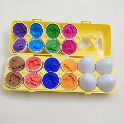 Juguete educativo de aprendizaje para bebés, juguete de huevo inteligente, juegos de clasificación de formas, juguetes de huevos Montessori para niños