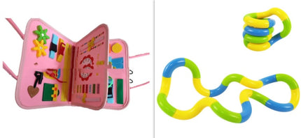 Nuevo Busy Book Tablero de actividades para niños, vestirse y abrocharse, aprendizaje del bebé, educación temprana, preescolar, juguete sensorial de aprendizaje
