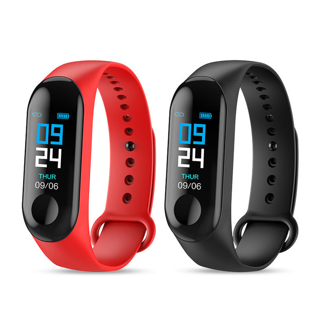 Compatible con, pulsera inteligente de ritmo cardíaco y presión arterial, medidor de ejercicio, podómetro, notificaciones inteligentes, pulsera a color