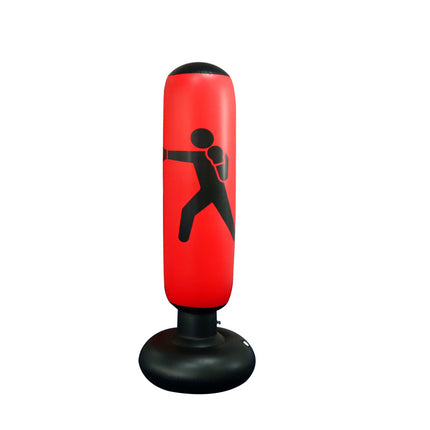 Columna inflable de boxeo para fitness, columna de lucha, saco de arena, juguete vertical para desahogo