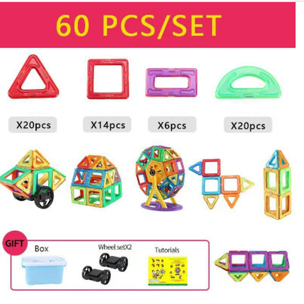 Bloques de construcción magnéticos DIY Juguetes magnéticos para niños Juego de construcción de diseñador Regalos para niños Juguetes