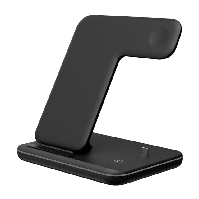 Cargador inalámbrico 3 en 1, soporte de cargador inalámbrico para teléfono móvil, reloj y auriculares