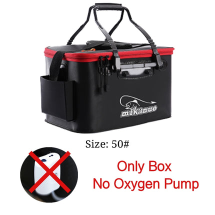 Bolsa de pesca portátil EVA plegable engrosada, caja de pesca viva, cubo de tanque, aparejos de pesca para camping, caja de almacenamiento para peces