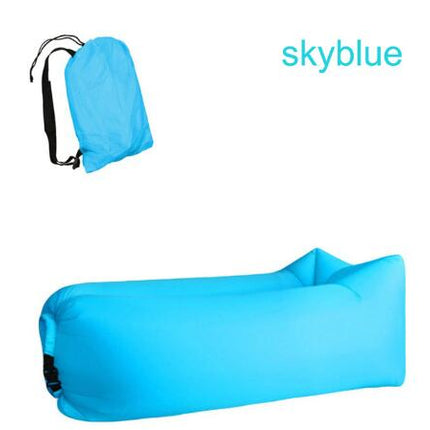 Sofá de aire para exterior, inflable rápido, tumbona, hamaca de playa, cama de aire plegable, saco de dormir, sofá perezoso, sofá de aire perezoso