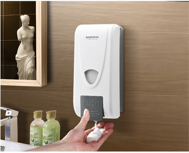 Dispensador de jabón de espuma de prensa manual de pared