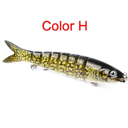 Señuelos de Pesca de Lucio Artificiales Secciones Múltiples Articuladas Cebo Duro Trolling Herramientas de Pesca de Lucio Carpa