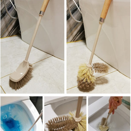 Cepillo de limpieza de inodoro con mango de madera, herramientas de limpieza de baño, cepillos de limpieza para piso de cocina