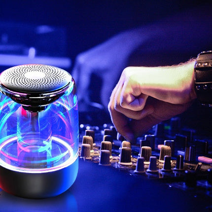 Parlantes Portátiles Bluetooth Columna Altavoz Inalámbrico Bluetooth Potente Bajo Radio con Luz LED de Color Variable