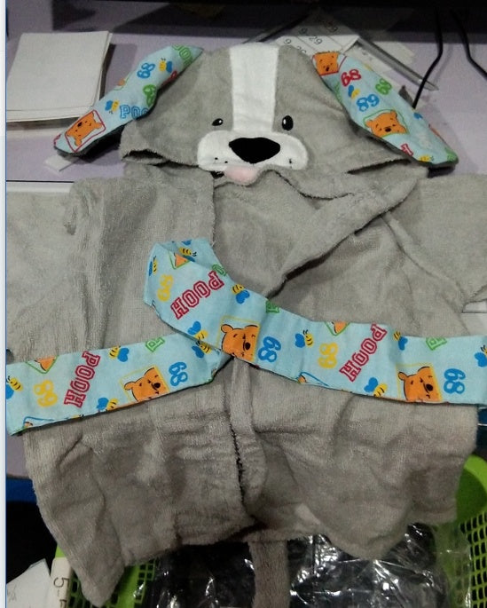 Toallas de baño para bebés con modelos de animales lindos de dibujos animados, albornoces para bebés, albornoces de algodón para niños, albornoces con capucha para bebés
