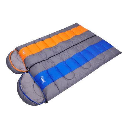 Saco de dormir de camping, ligero, cálido y frío, tipo sobre, para mochileros, viajes al aire libre y senderismo