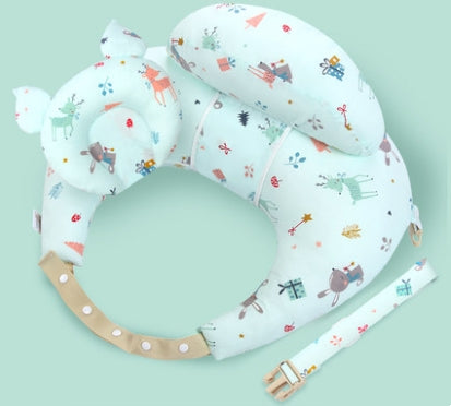 Cojines de lactancia para bebés, almohada de maternidad multifunción, ajustable para lactantes y recién nacidos, con cubierta lavable en capas