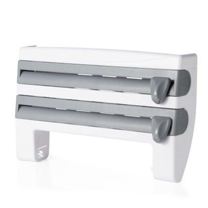 Dispensador de Papel de Cocina 4 en 1, Dispensador de Papel de Aluminio, Papel Film, Toallas de Papel, 4 EN 1 Soporte Dispensador de Papel de Cocina