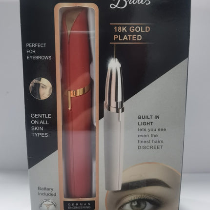 Mini Recortador Eléctrico de Cejas Lápiz Labial para Cejas Eliminador de Vello Rastrillo Indoloro Depiladora con Luz LED