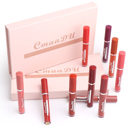 Lápiz labial mate impermeable de copa antiadherente para mujer