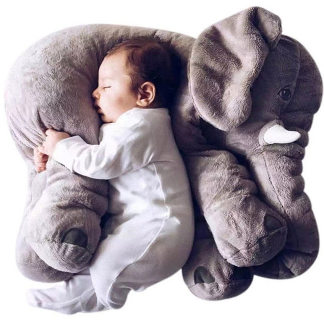 Almohada elefante de peluche para bebé, cómoda para dormir