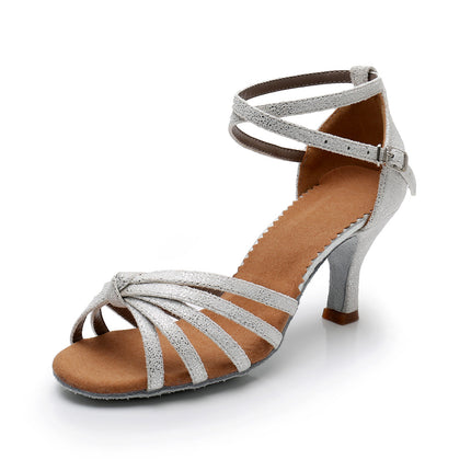Zapatos de baile latino de tacón alto con suela blanda