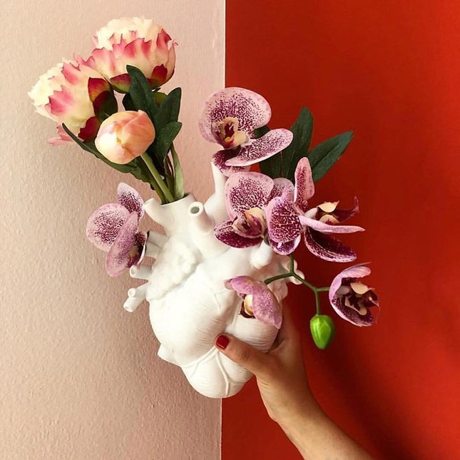 Jarrón de flores con forma, maceta de estilo nórdico, jarrones artísticos, escultura, maceta de escritorio para decoración del hogar, regalos