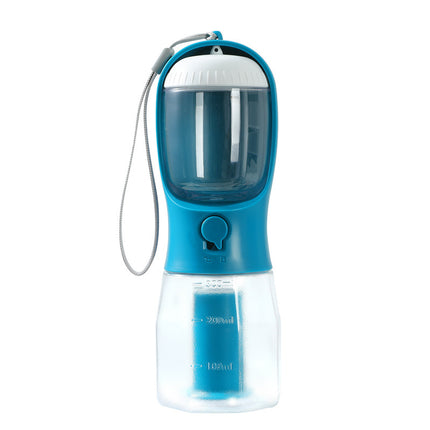 Vaso de agua para perro, comida, bolsa de basura, tres en uno, portátil, multifuncional, pequeño, para mascotas, suministros para mascotas