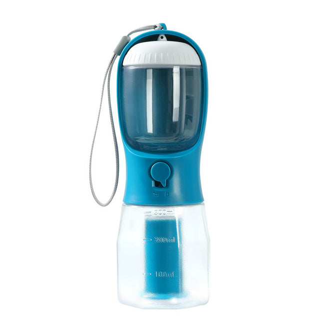 Vaso de agua para perro, comida, bolsa de basura, tres en uno, portátil, multifuncional, pequeño, para mascotas, suministros para mascotas