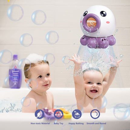 Juguete de baño con fuente de pulpo, chorro de agua, ducha giratoria, juguete de baño, juguetes de agua de verano, rociador, juguetes de playa, juguetes de agua para niños
