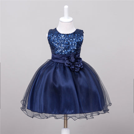 Vestido de lentejuelas para bebé, de niña de las flores, para boda, de princesa