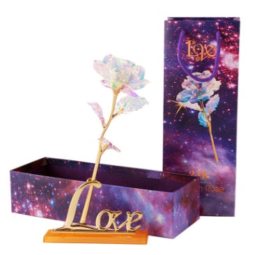 Set de Rosas de Oro Color Luminoso 24K