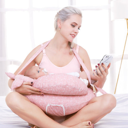 Cojines de lactancia para bebés, almohada de maternidad multifunción, ajustable para lactantes y recién nacidos, con cubierta lavable en capas