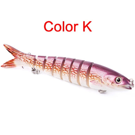 Señuelos de Pesca de Lucio Artificiales Secciones Múltiples Articuladas Cebo Duro Trolling Herramientas de Pesca de Lucio Carpa