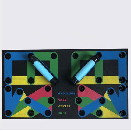 Soporte de tabla de flexiones de nueve funciones para gimnasio de interior