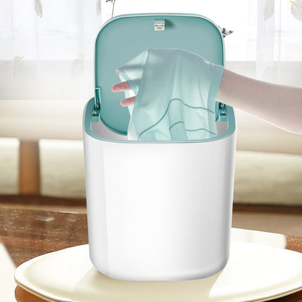 Cubo de lavado pequeño para el hogar, minilavadora de mesa turbo, lavadora de ropa interior y calcetines para dormitorios estudiantiles