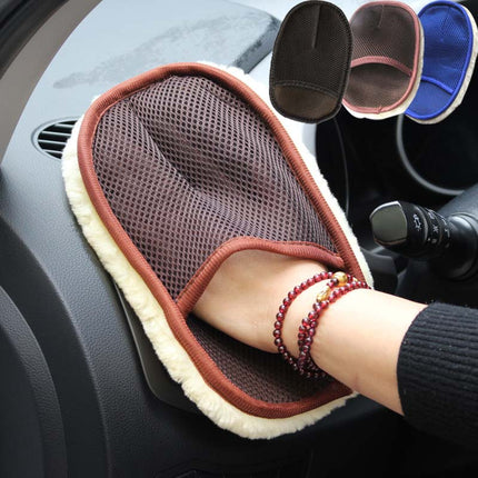 Guantes de lavado de coche de pelo suave, tipo coche, para lavado de coche, motocicleta, herramientas de limpieza para el cuidado del coche