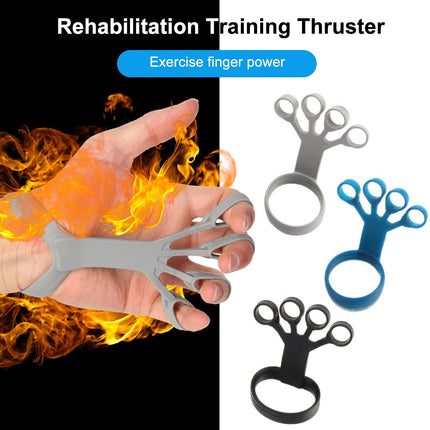 Dispositivo de agarre de silicona, ejercitador de dedos, estirador, entrenador de agarre para manos con artritis, fortalecimiento de la rehabilitación para aliviar el dolor