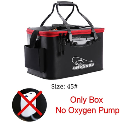 Bolsa de pesca portátil EVA plegable engrosada, caja de pesca viva, cubo de tanque, aparejos de pesca para camping, caja de almacenamiento para peces