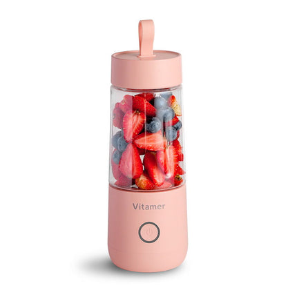 Licuadora portátil de 350 ml, exprimidor eléctrico recargable por USB, mezclador, vaso para batidos, licuadora, botella de zumo, carga USB, utensilios de cocina
