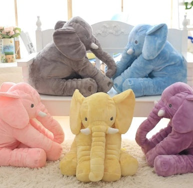 Almohada elefante de peluche para bebé, cómoda para dormir