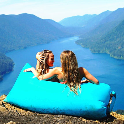 Sofá de aire para exterior, inflable rápido, tumbona, hamaca de playa, cama de aire plegable, saco de dormir, sofá perezoso, sofá de aire perezoso