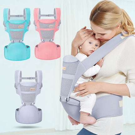 Taburete de cintura portabebés, mochila portabebés multifuncional para sentar al bebé
