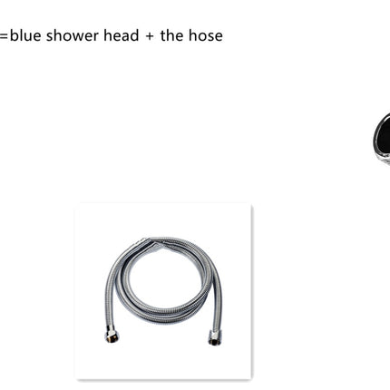 Cabezal de ducha de bajo consumo, con giro de 360 grados y pequeño ventilador, boquilla de ABS a alta presión, accesorios de baño