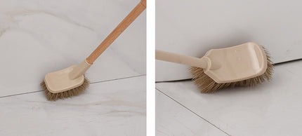 Cepillo de limpieza de inodoro con mango de madera, herramientas de limpieza de baño, cepillos de limpieza para piso de cocina