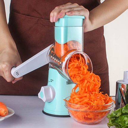 Accesorios de cocina manuales, mandolina redonda multifuncional, rebanador de patatas, cortador de verduras, rebanador de queso, utensilios de cocina