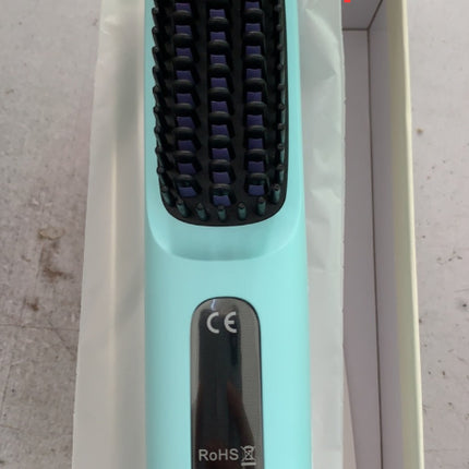 Peine de pelo liso 2 en 1 Cepillo alisador inalámbrico Calentamiento rápido Rizador portátil Carga USB