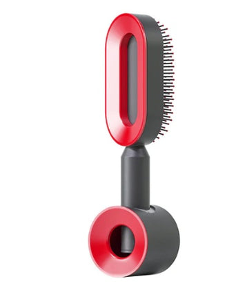 Cepillo de pelo autolimpiable para mujer, limpieza con una tecla, masaje de airbag anticaída, peine para el cuero cabelludo, cepillo antiestático.