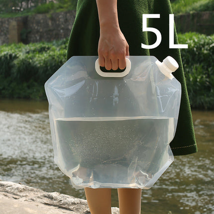 Contenedor de Bolsas de Agua Plegables Portátiles de PVC para Acampar al Aire Libre y Senderismo