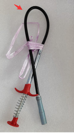 60CM Desatascador de tuberías de alcantarillado con resorte, herramienta de dragado, limpiador de pelo doméstico, desatascador de desagües, herramientas de limpieza para fregadero de cocina, utensilios de cocina