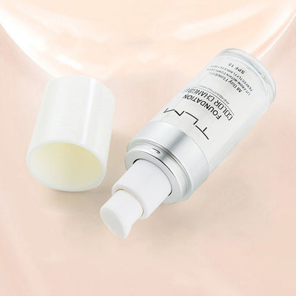 Base de Maquillaje Líquida Corrector de Temperatura Portátil Tono Natural Base de Maquillaje BB Corrector