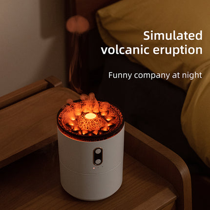 Difusor de aceites esenciales con aroma a llama volcánica, humidificador de aire portátil con forma de medusa y USB, lámpara de luz nocturna, humidificador de fragancias.