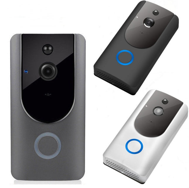 Cámara de timbre de video WiFi inteligente, intercomunicador visual con timbre, visión nocturna, timbre IP, cámara de seguridad inalámbrica