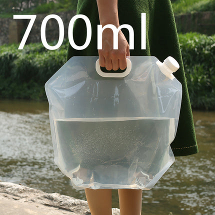 Contenedor de Bolsas de Agua Plegables Portátiles de PVC para Acampar al Aire Libre y Senderismo