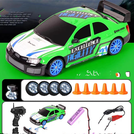 Coche RC de deriva 2.4G 4WD Coche de deriva RC de juguete GTR Modelo AE86 Vehículo Coche de carreras RC de juguete para niños Regalos de Navidad